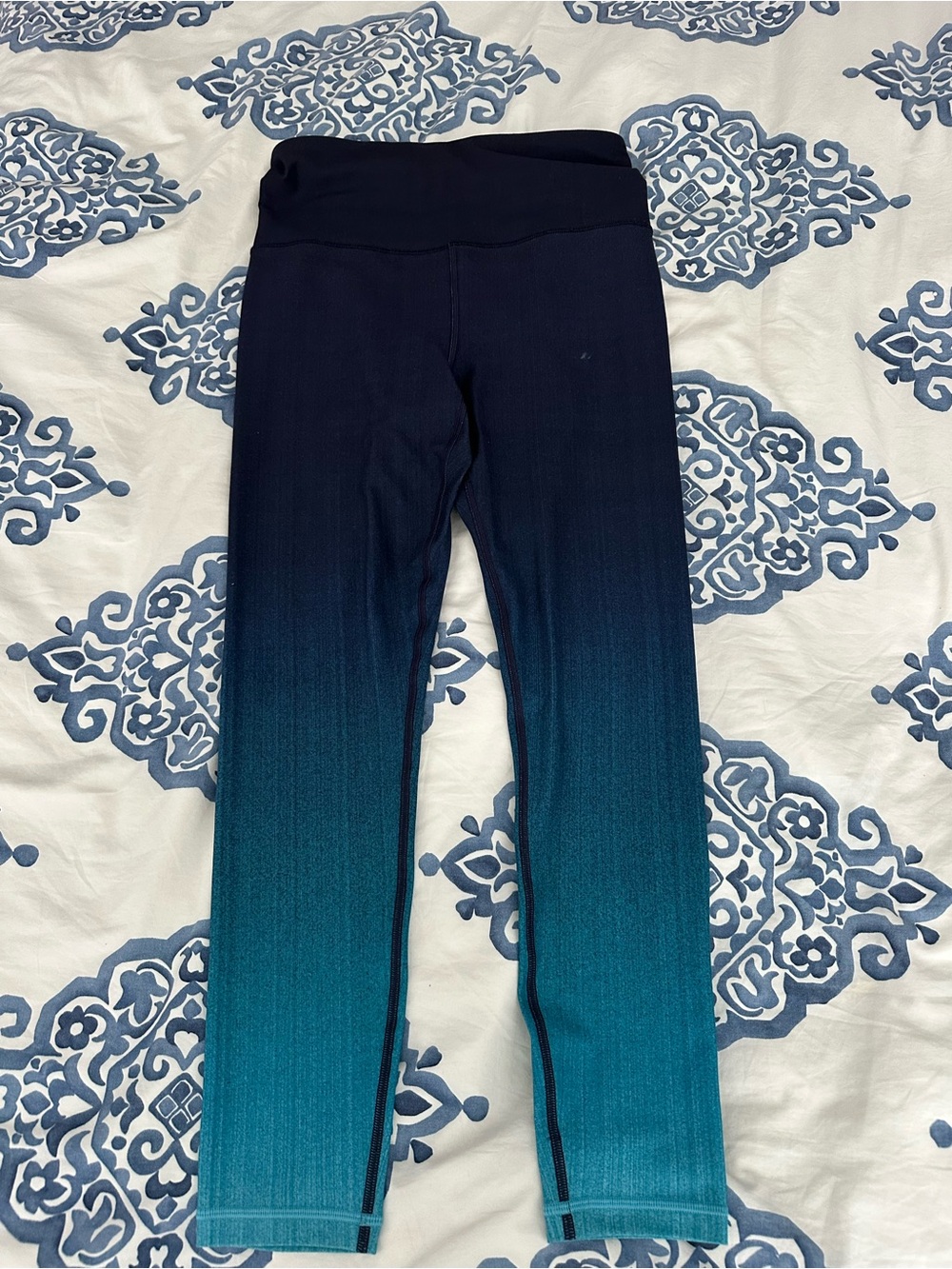 Athletes Women’s Ombre Navy to Teal Active Leggings